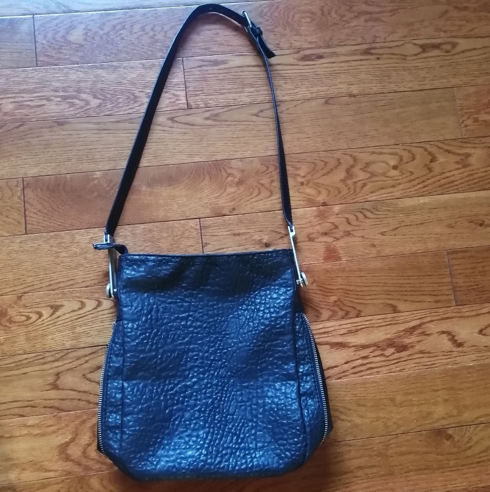 Miss Sixty Elegant Black Leather Shoulder Bag